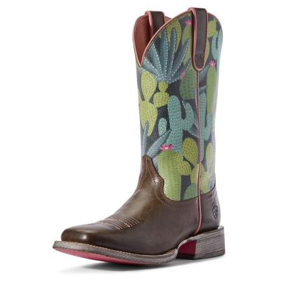 Ariat Circuit Savanna - Western Laarzen Bruin / Groen Dames - 39273-509